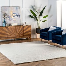 Tapis laine tressée - tapis, en