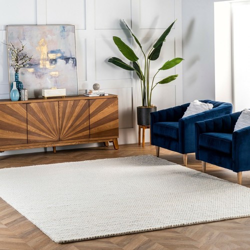 Tapis laine tressée - en,
