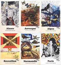 Salvador DALI 6 affiches SNCF