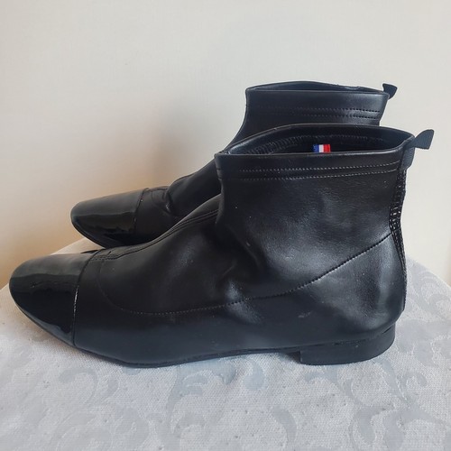 Bottines cuir souple bi - cuir,