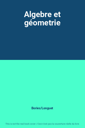 Algebre géometrie - algebre,