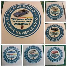 Autocollant PORSCHE Je suis écolo je garde ma vieille auto 911 944 914