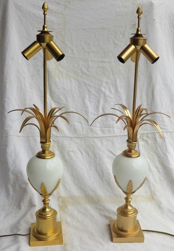 1970 paire lampes opaline - 1970', de