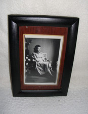 Cadre ancien en bois noir 14 X