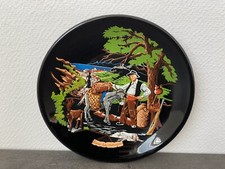 ancienne assiette decorative corse les chataignes ceramique deco 