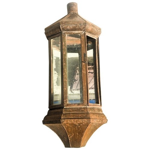 Lanterne ancienne cuivre - lanterne,
