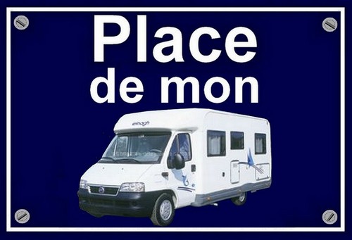 Plaque place mon camping - de,