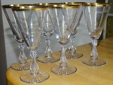 SAINT LOUIS  6 ANCIENS VERRES