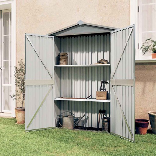 Abri jardin gris - abri, 116x45x175
