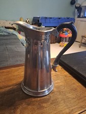 Pichet Pot Ancien Metal Argenté Art Déco Nouveau Signature RM & CIE