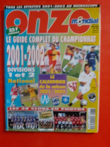 2001 onze mondial 36 - hs, n°36