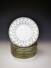 Limoges Céralene Sèvres "LAFAYETTE" - 9 Assiettes à pain - ø 17 Cm (Raynaud)