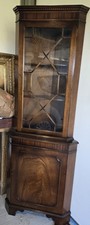Vitrine d' Angle - Vitrine Encoignure - Style Anglais XXe