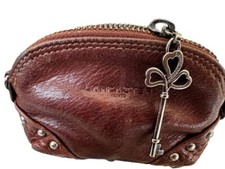 ANCIEN  PORTE MONNAIE LANCASTER EN CUIR SOUPLE MARRON
