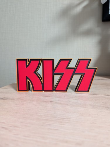 Plaque kiss logo - logo, 3d