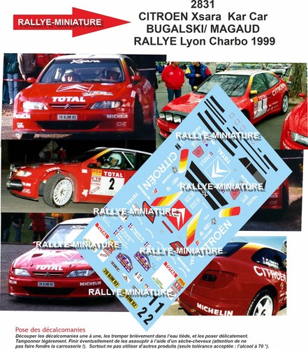 Decals ref 2831 citroen - 1/43,