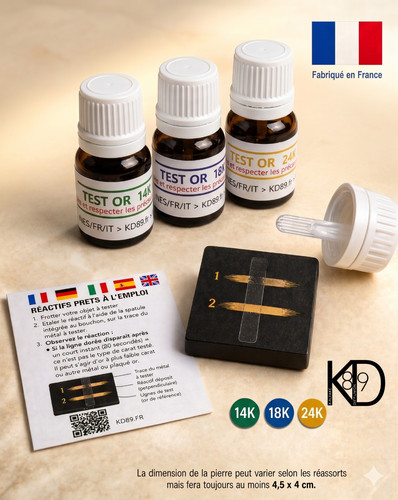 Test bijoux acide - acide, 14k