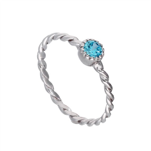 Bague torsadée argent 925 - torsadée,