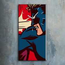 Horloge murale sur toile 30x60