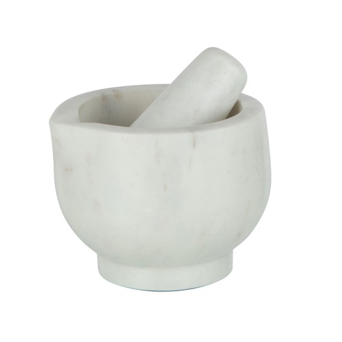 Mortier pilon marbre - pilon, en