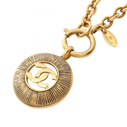 Collier long rond - , pendentif