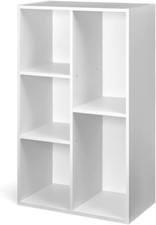 Bibliothèque, Étagère à 5-8-10 Compartiments, Meuble de Rangement Livres