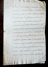 1734 LETTRE du chancelier  d'Aguesseau au sujet maison Caderousse en Avignon