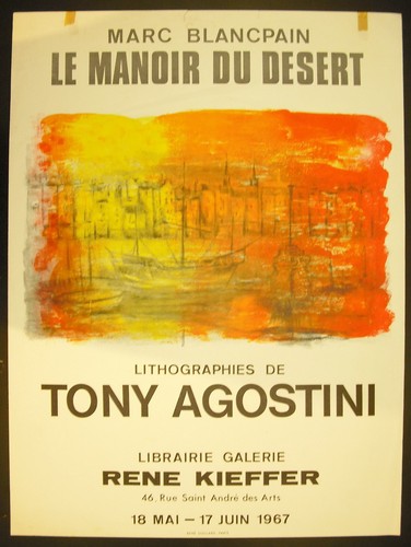 Affiche exposition tony - affiche,