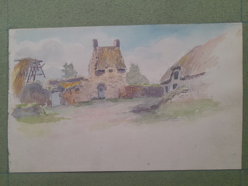 Dessin ancien école - , bretonne