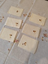 Serviettes De Table Anciennes Brodées