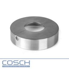 Acier Inox Rosette Rond V4A Taillé Deux Parties Poteaux Ronds Cache