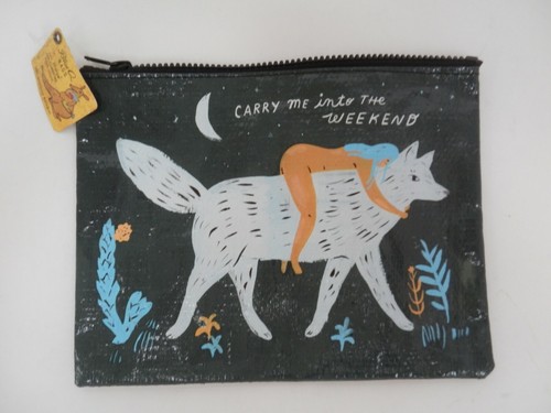 Blue cosmetic bag carry - bag, "carry