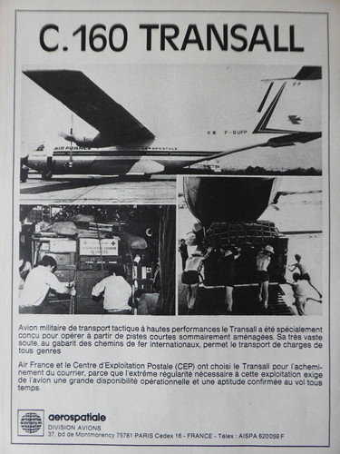 1977 pub aerospatiale - 11/1977, avion
