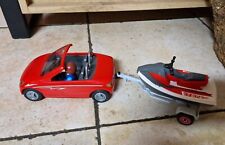 Voiture Playmobil avec remorque et jet ski