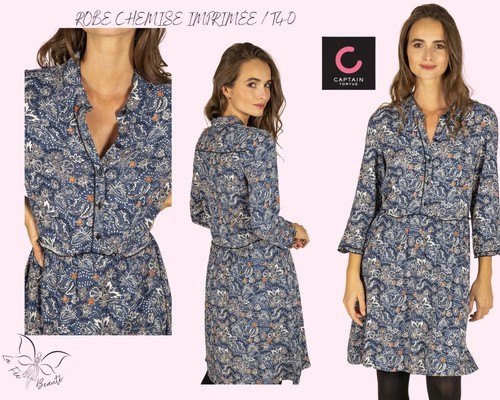 Robe chemise imprimée - ,