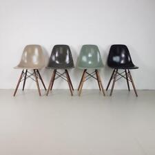 Vintage Eames Dsw Chaises Herman Miller 50s 60s Midcentury Écume Gris Noir