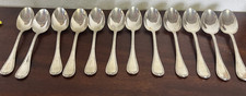 12 grandes cuillères rubans croisés , Christofle,métal argenté.