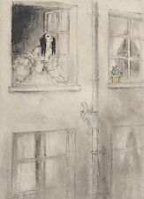 Louis ICART (1888-1950) Marguerite à la fenêtre  Paris vers 1920 France