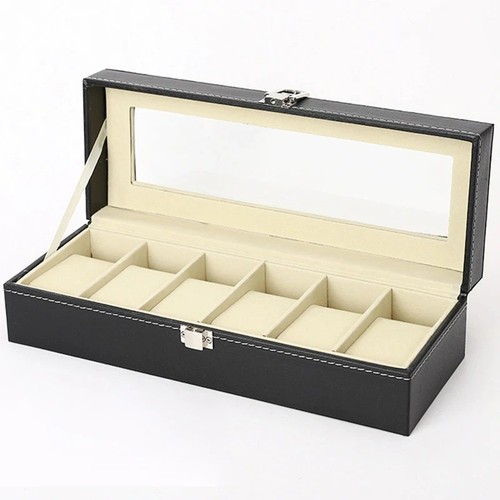 Boîte montres cuir pu - boîte, à