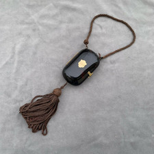 Etui Poudrier Ancien Ecaille et Or Napoléon III