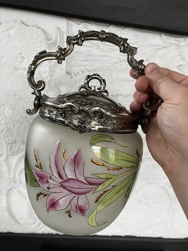 Ancien pot biscuit - biscuit, 1900