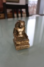 Statuette Égypte dieu scribe assis musée du louvre 