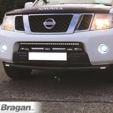 Spoiler Barre + Slim Leds Pour nissan navara D40 2005 - 2010 Pare-Choc Coup Noir