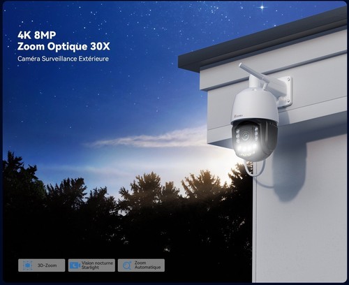 Caméra surveillance 360 - surveillance, 360°