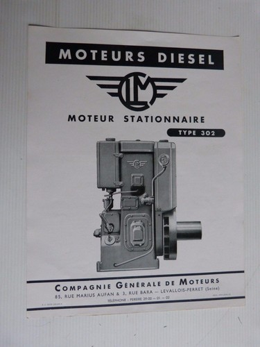 Prospectus moteur fixe diesel - moteur,