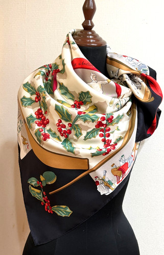 Vtg hermes neige antan - d'antan, carre