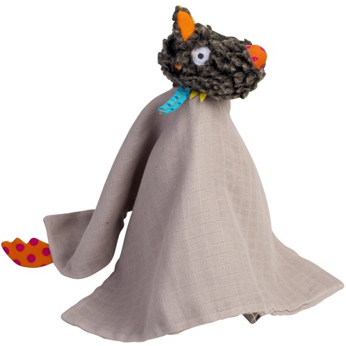 Doudou plat lange - , loup