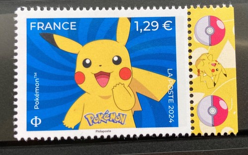 Timbre pokémon pikachu - timbre,