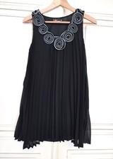 YUMI  ROBE DRESS TUNIQUE  PLISSé ROSACES T S/M OU 38/40