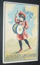 CHROMO 1890-1899 LE FER BRAVAIS ANEMIE FILLETTE TAMBOUR CAISSE